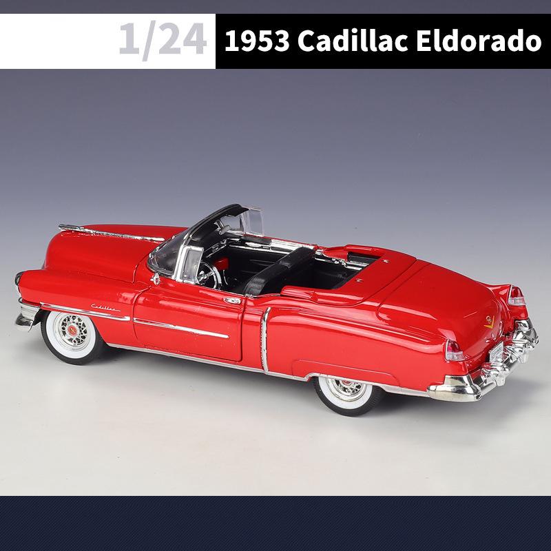 WELLY 1:24 Cadillac Eldorado 1953 Alloy Car Diecasts & Toy Vehicles Car Model Miniature Scale Model Car Toys For Children