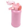1100ML Vacuum Cup Stainless Steel Insulated Water Bottle Sports Water Bottle with Straw Light Pink