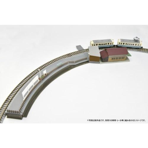 Tomytec Building Collection Kenkore 060-2 Station E2 Curved Platform Inside, C280 Compatible, Diorama Supplies 335221