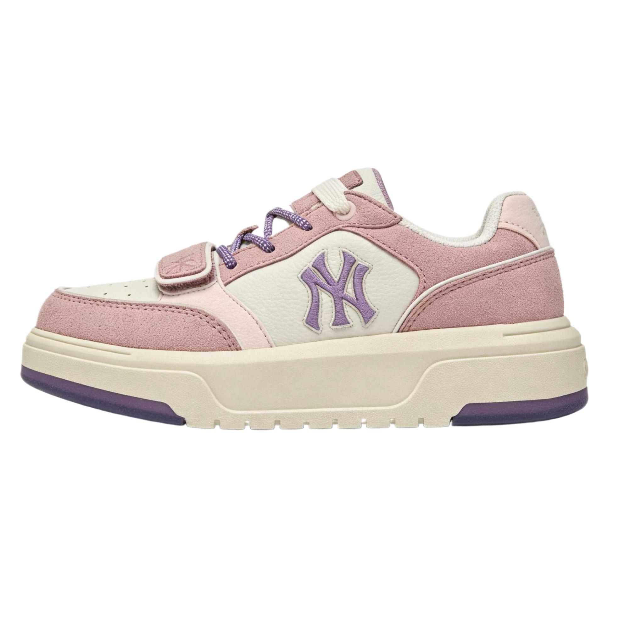 

MLB New York Yankees Synthetic Leather Low top Skateboard Shoes Women s 3ASXM086N-50PPS 38.5