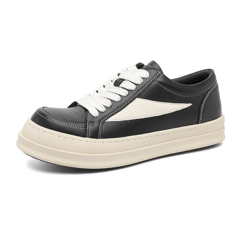 Leather spring and autumn board shoes new trendy shoes platform casual shoes shoes