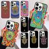 Hamsa Hand Amulet Psychedelic Phone Case for iPhone 17 Air 16 16e 15 Plus for Apple 13 11 12 14 Pro Max Cover Coque