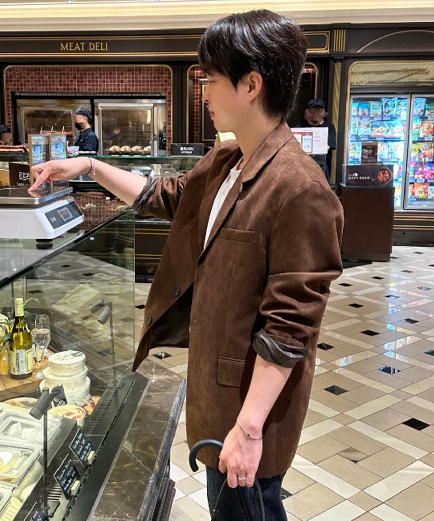 Mindbridge [Couture] Suede Oversized Jacket