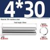 304 Stainless Steel Slotted Spring Pin, Cylindrical Shaft Pin, Locating and Hollow Pin (M5-M12)