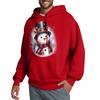 Men's Hooded Sweatshirt, Contrasting Color Sweatshirt, Sports   Casual Jacket