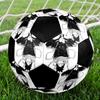 Soccer Ball Colorful Machine Stitched PVC Size 5 Team Training Competition Ready Durable High-Bounce Cool Sports Gift