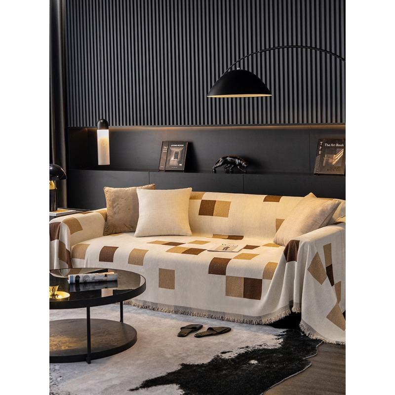 

Квадратный тканевый чехол для дивана с защитой от царапин, четырехсезонный универсальный противоскользящий чехол для дивана, подушка для сиденья 180*130cm