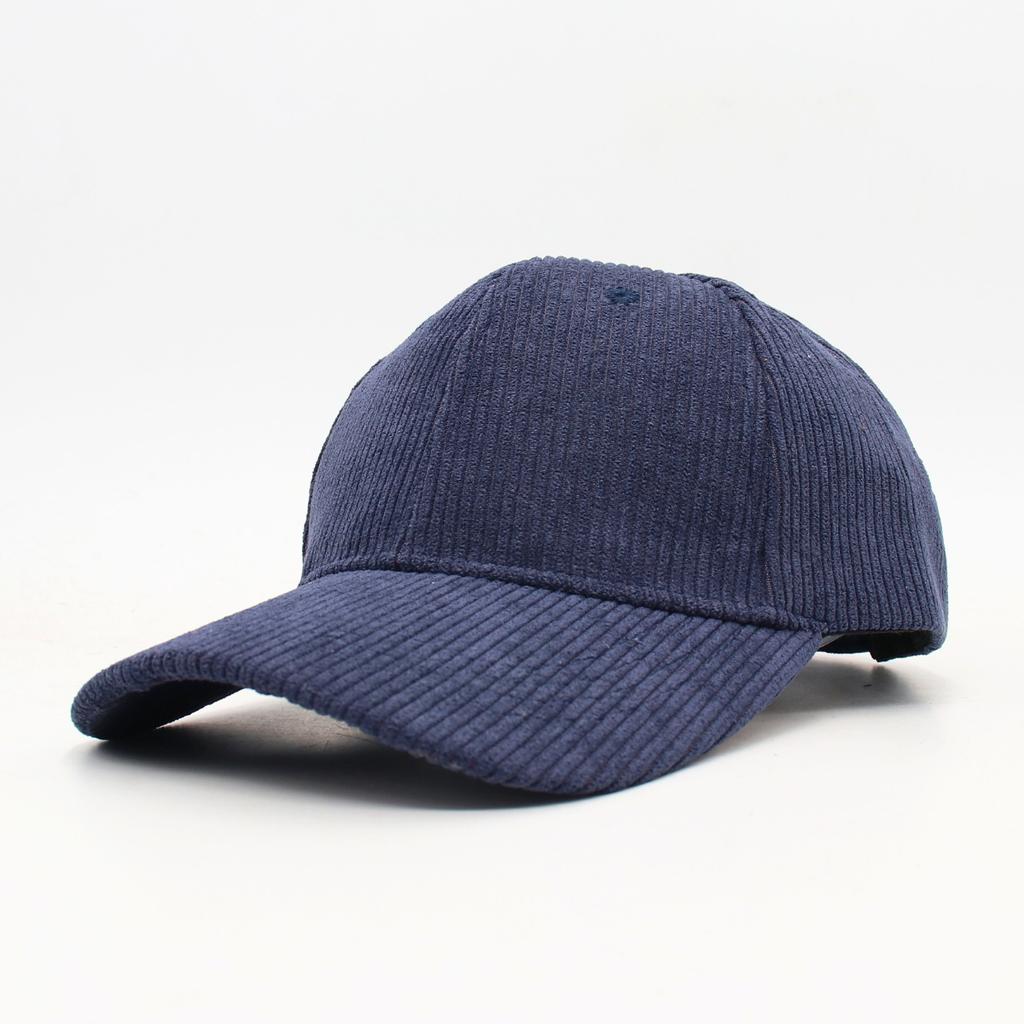 Corduroy Baseball Cap Simple Solid Color Versatile Trendy Warm Strip Peaked Cap Men And Women