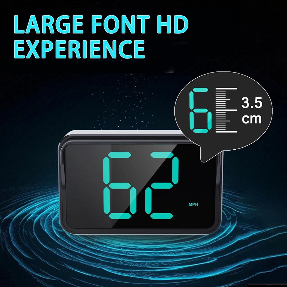 1pc Universal Head Up Display GPS HUD Digital Speedometer Speed Meter Suitable for All Vehicles Gps Speedometer