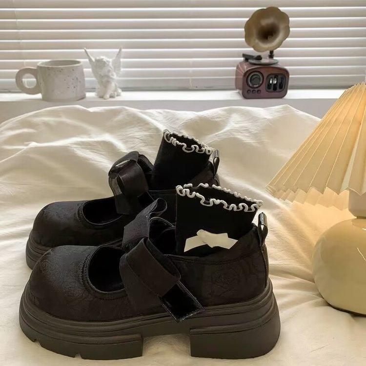 National Style Mary Jane Shoes Women's 2025 New New Chinese Style Evening Wind Gentle Small Leather Shoes Summer Thick-soled Heightening Single Shoes