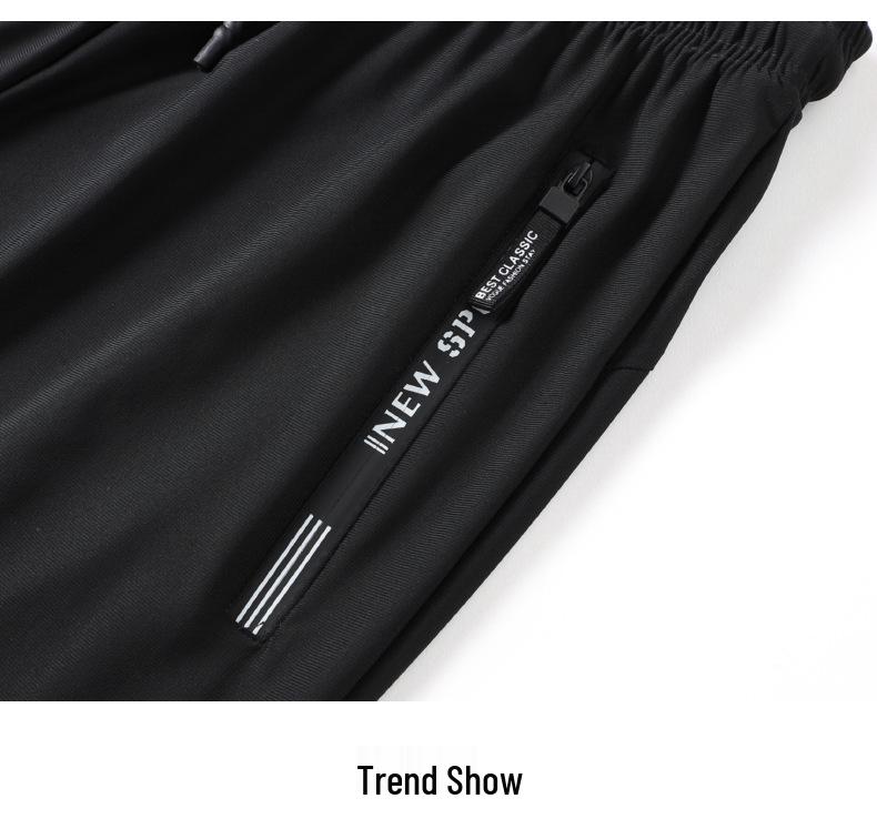 Unisex European Ice Silk Quick-Dry Pants - Fashionable, Versatile, Loose Straight-Leg Summer Sportswear