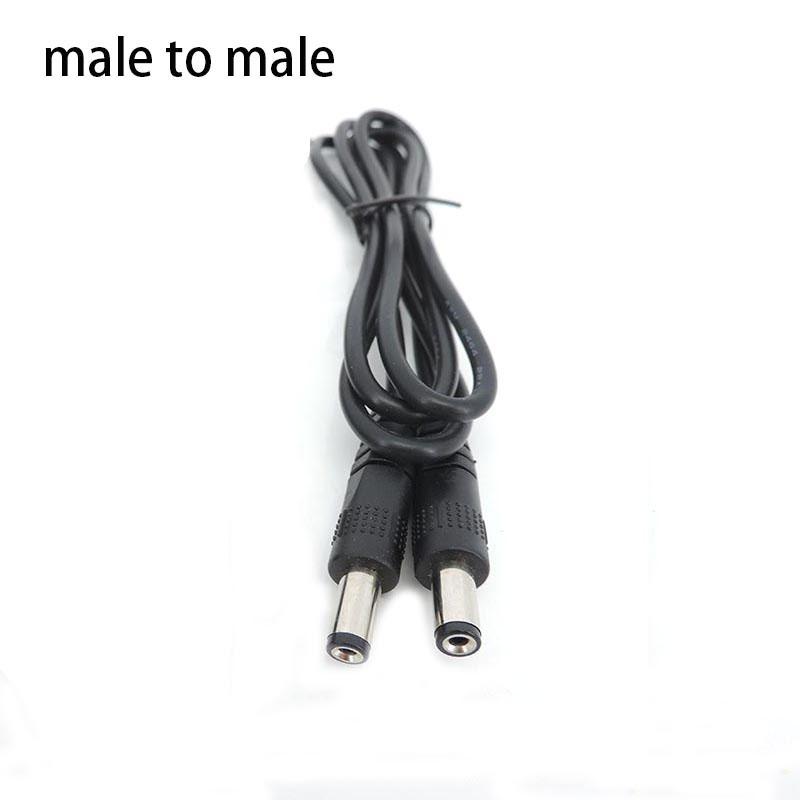 

5,5 мм х 2,1 мм постійного струму між 2-контактним дротом, подовжувальним кабелем, 1-метровим роз’ємом, з’єднувальним проводом для відеоспостереження, адаптером змінного струму male to male