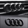 2024 New ABS Four Ring Car Logo Cover Retrofitting Front Grille Badge Rear Trunk Emblem For q2 A3 A4 A5 A6 A7 Q2 Q3 Q5 Q7 Q8