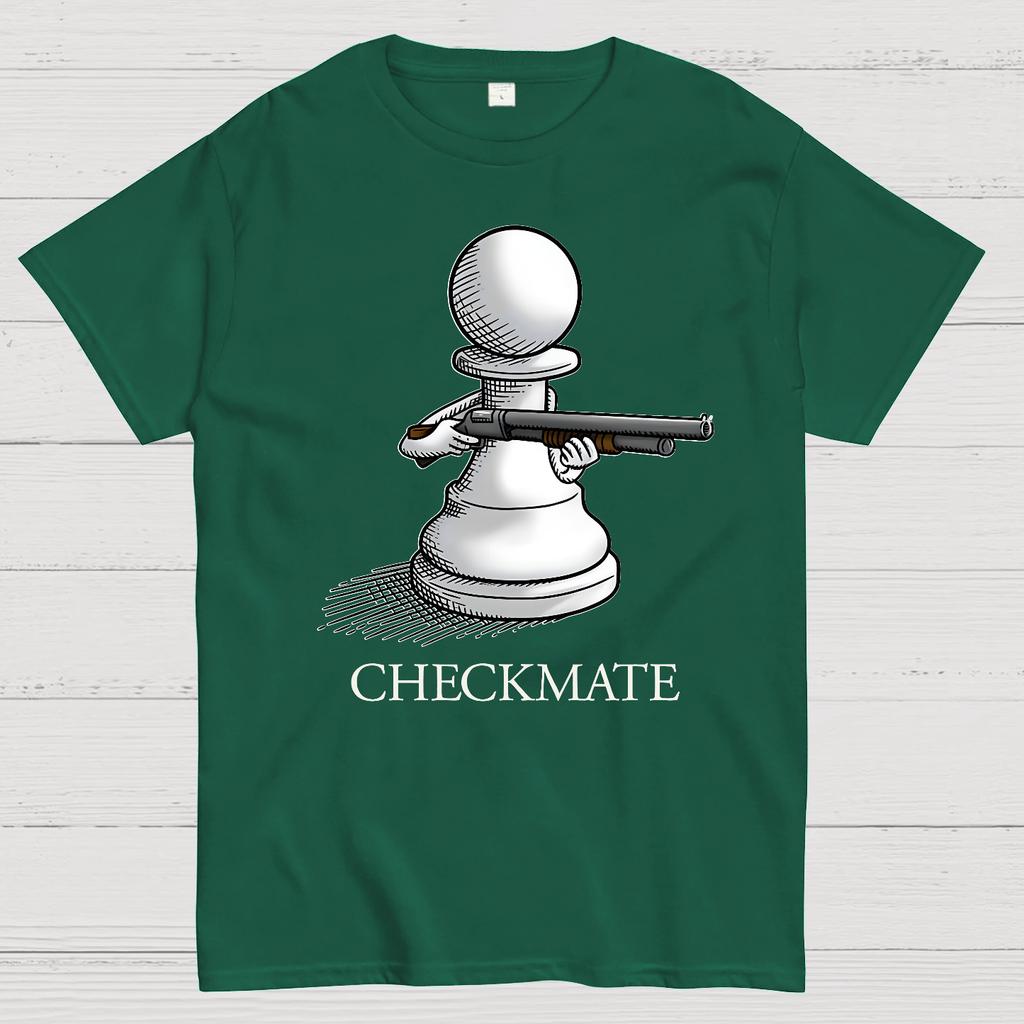 Checkmate Unisex 100% Cotton Summer Casual Cool Loose T-Shirt