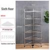 Jingyu Thickened Stainless Steel 6-Tier Corner Washbasin Rack