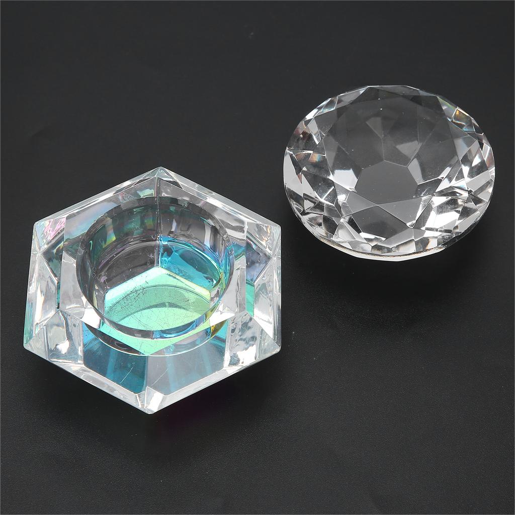 Nail Art Acrylic Liquid Powder Bowl Dish Portable Nail Liquid Cup Manicure Tool