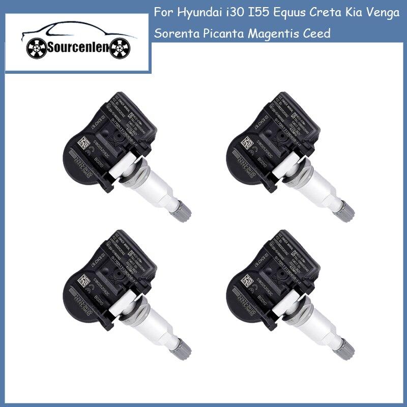 

Датчик давления в шинах 52933-3N100 TPMS для Hyundai I30 I55 Equus Creta Kia Venga Sorenta Picanta Magentis Ceed 529333N100 4 Pcs
