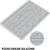 DIY Baroque Scroll Relief Cake Border Silicone Molds, Baroque Style Curlicues Scroll Lace Fondant Silicone Mold, an Frame Cake Decorating Tools,