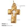 Vintage Cross Pendant Necklace Female Niche Design Hip Hop Fashion Pendant Jewelry Female