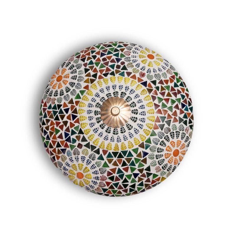 Multicolor Handcrafted Decorative Glass Mosaic Table Lamp for Home Decor