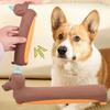 Dog Chewing Toy Simulated Dachshund Squeaky Pet Toy Bite Resistant Puppy Toy Training Silicone Teeth Cleaning Dog Toy Supplies
