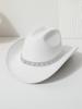 European, American and Western Cowboy Top Hat Color Diamond Casual Top Hat Tibetan Jazz Hat Felt Hat