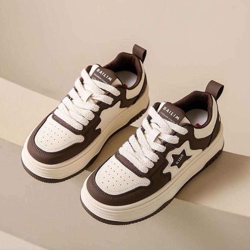 Women Platform Sneakers Star Design Lace Up Skateboard Flat Outdoor Comfortable Running Sports Shoes Tennis Jogging Sneakers