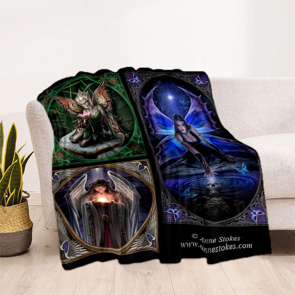 Gothic Style Blanket Ultra-Soft Perfect for Office Bedding Couch All-Season Use Playful Design Gifts For Family Or Friends