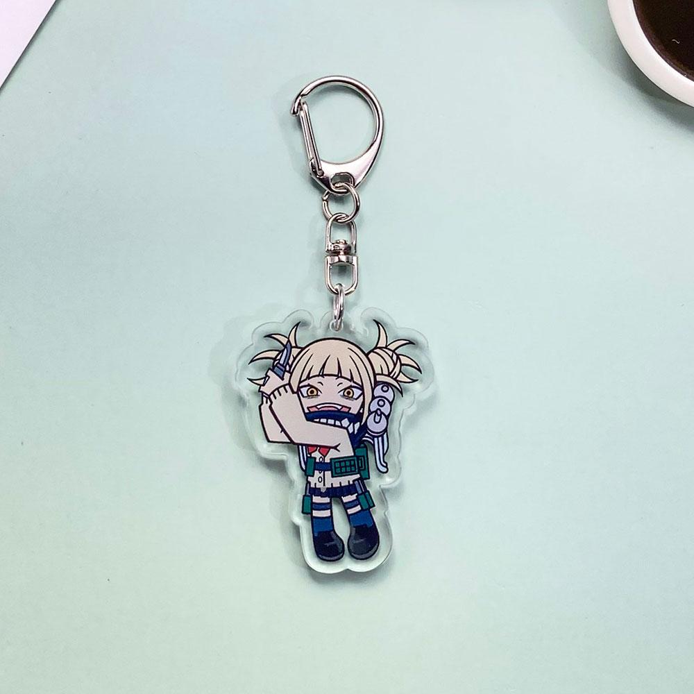 Anime Characters My Hero Academia Acrylic Kawaii Keychain Accessories Trendy Bag Charms Pendant Key Ring Gifts For Friends
