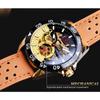 Forsining Men's Fashion Casual Hollow Waterproof Automatic Mechanical Watch