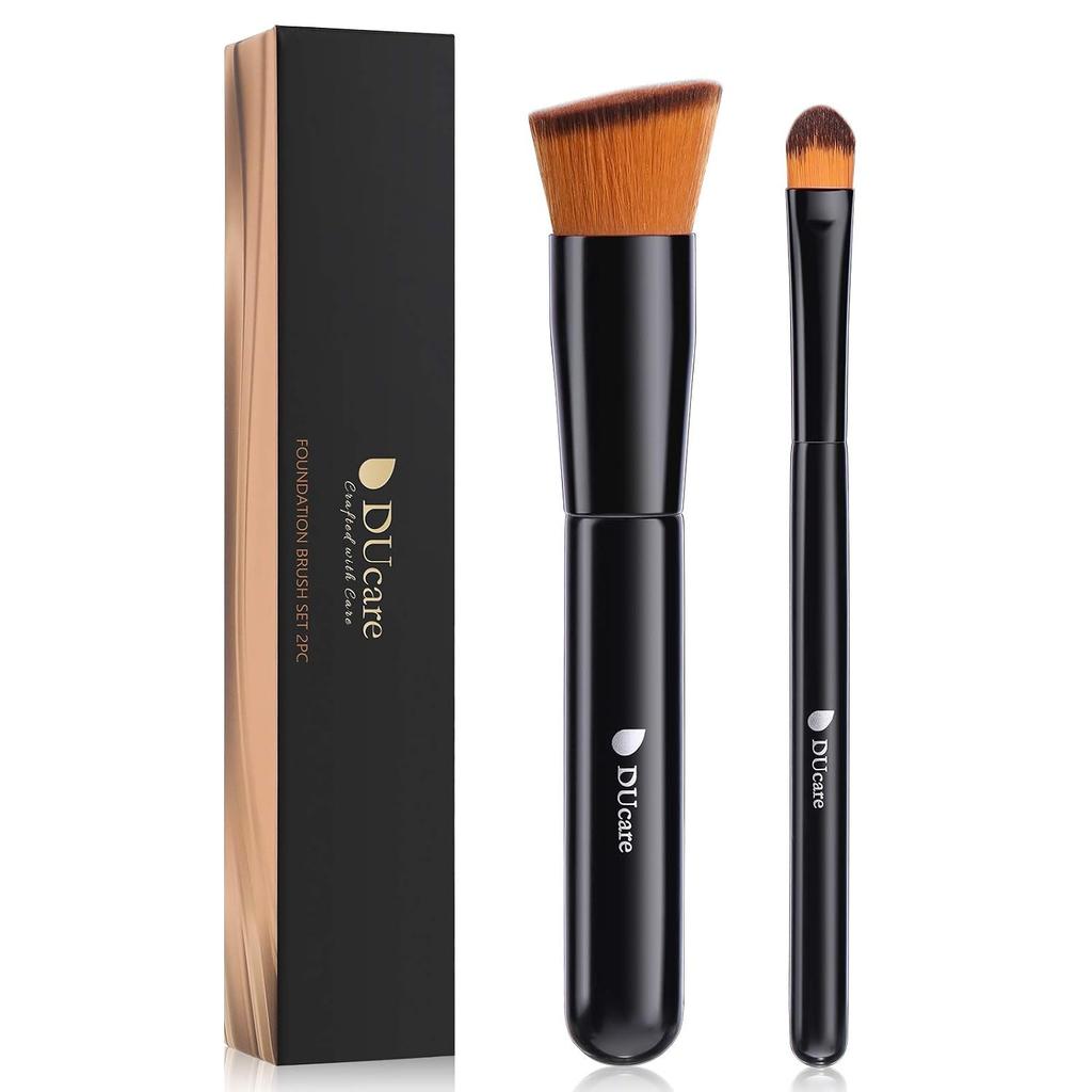 DUcare popular makeup brushes foundation brush concealer gentle on skin made high-quality Taklon long-lasting base (set 2)