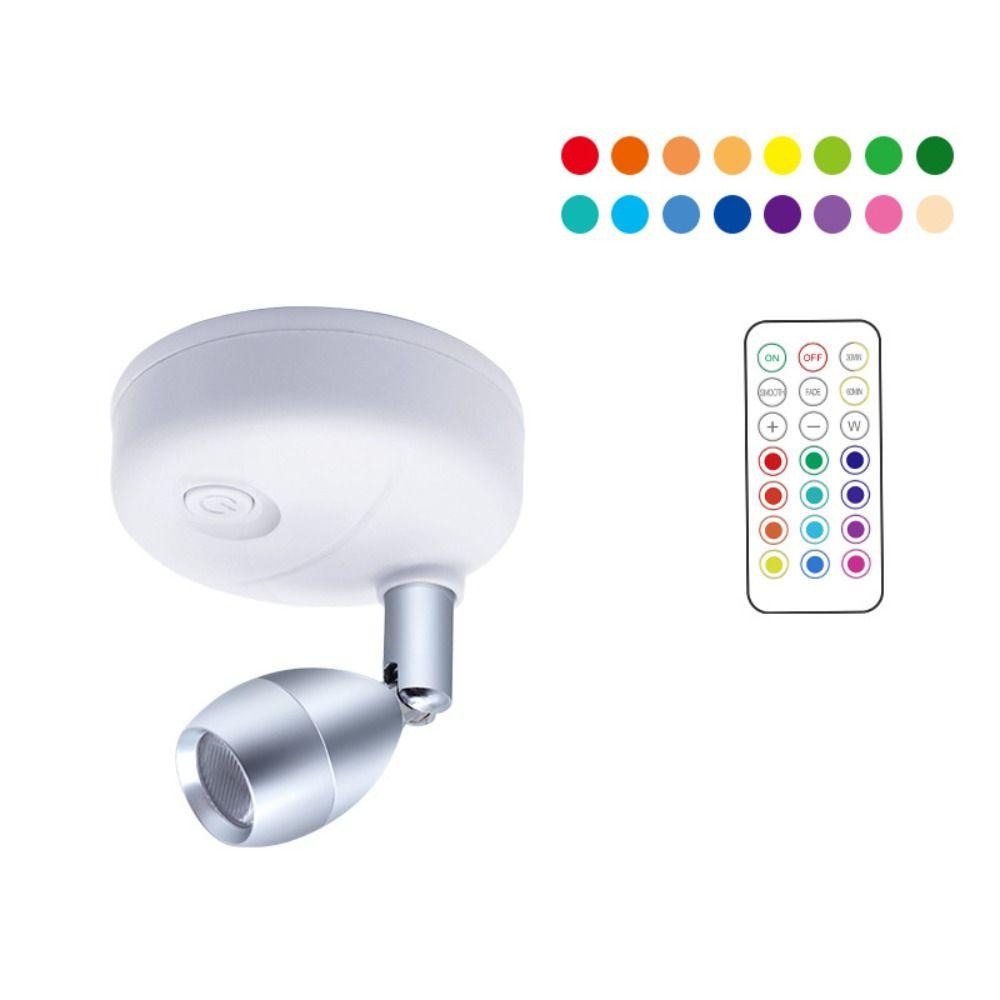 

Регулируемый угол Кабинетные точечные светильники Вращающийся настенный светильник Наклеиваемые беспроводные точечные светильники Прихожая 1 White 1 Control