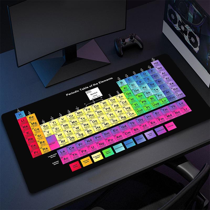 Cheap Mouse Pad Gamer Custom Home Mouse Mat Periodic Table of Elements Rubber MousePads Gamer Carpet Laptop Soft Office Mice Pad