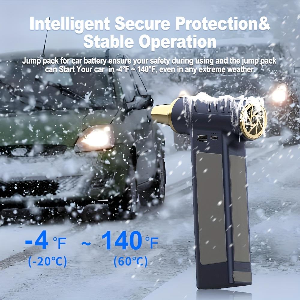 13000RPM Air Duster with 1000A Peak Car Jump Starter for 12V, Cleaning, and Emergency Starting