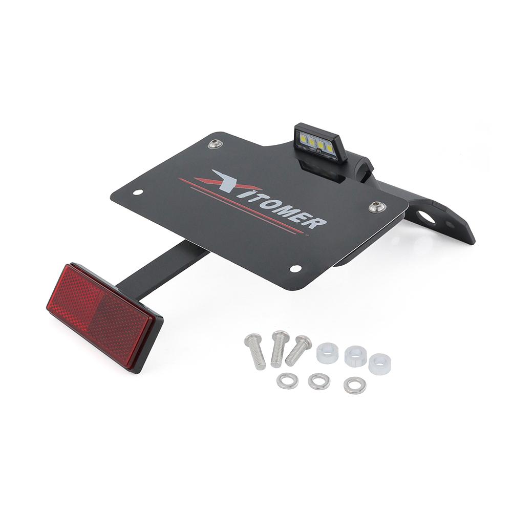 Motorcycle License Plate Holder Rear Tail Tidy Fender Eliminator Registration For Honda CRF300L CRF300Rally CRF300RX CRF300RL