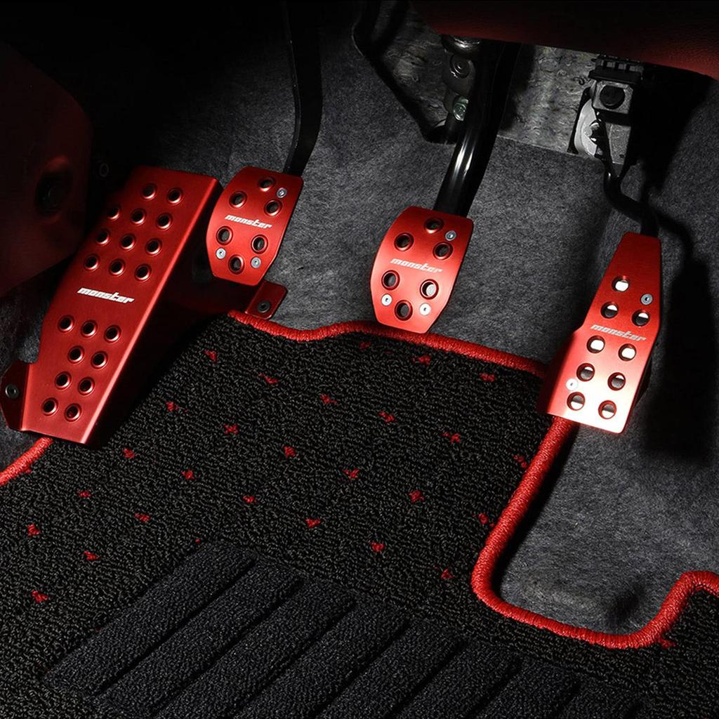 MONSTER SPORT Sport Driving Pedal Clear for Alto and Other Manual Transmission Vehicles Covers, Anodized, Works/Alto [HA36S]/Hustler [HA36 MT]