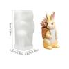 Easter Bunny Shape Molds Adorable Easter Bunny Aromatherapy Plaster Mold Smiling Rabbit Silicone Candle Molds