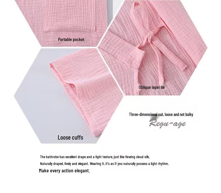 Unisex Quick-Dry Pure Cotton Gauze Bath Towel & Wearable Bathrobe