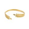 Dreamtimes Greek Roman Laurel Leaf Bracelet for Women Stainless Steel Bracelet Wheat Boho Bangle Party Jewelry Christmas Gift