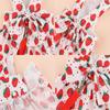 Sweet Dog Bowknot Princess Dress Breathable Dog Dress and Leash Set Thin Cat Skirt  Summer