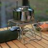 Portable Stainless Steel Mini BBQ Grill & Stove Stand