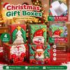 3PCS Santa Claus Christmas Gift Box 3 Size Cookies Snack Boxes Candy Gift Boxes  Home Decoration