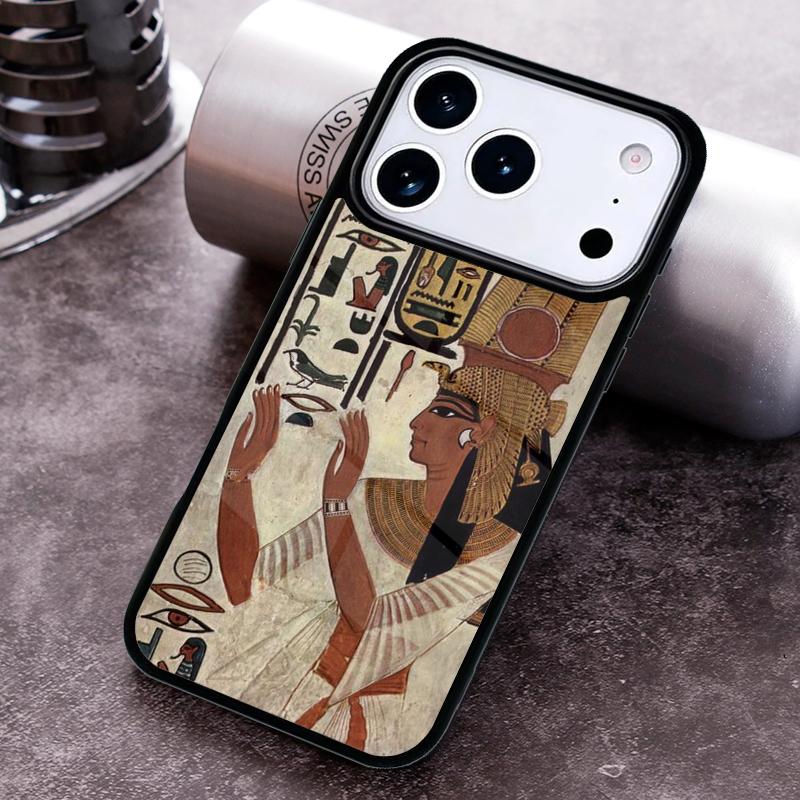 Egypt Mural Soft Phone Case For iPhone 17 16 15 14 13 12 11 Pro Max Plus 17Air Soft Silicone Cover