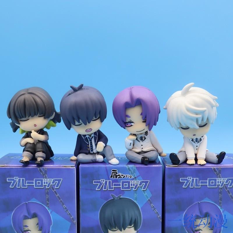 Adorable Blue Prison Chibi Figures Set Includes Four Unique Pvc Collectibles