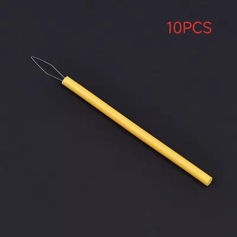 Colorful Extended Needle Threader, Long Handle Sewing Tool for Easy Needle Threading