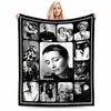 Black and White Actress Collage Blanket for All Seasons Blanket Lunch Break Throw Gift