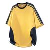 Herren Trendy Patchwork Kurzarm T-Shirt - Schwerer Stoff Rundhals Sommerbekleidung