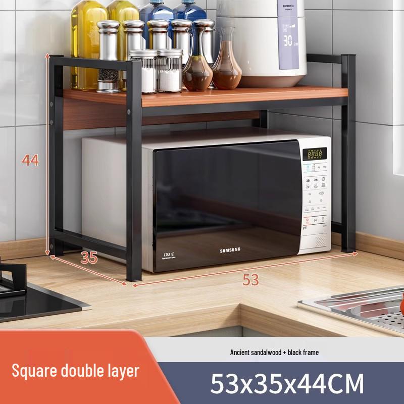 Freestanding Multi-Layer Kitchen Storage Rack for Microwave & Cookware