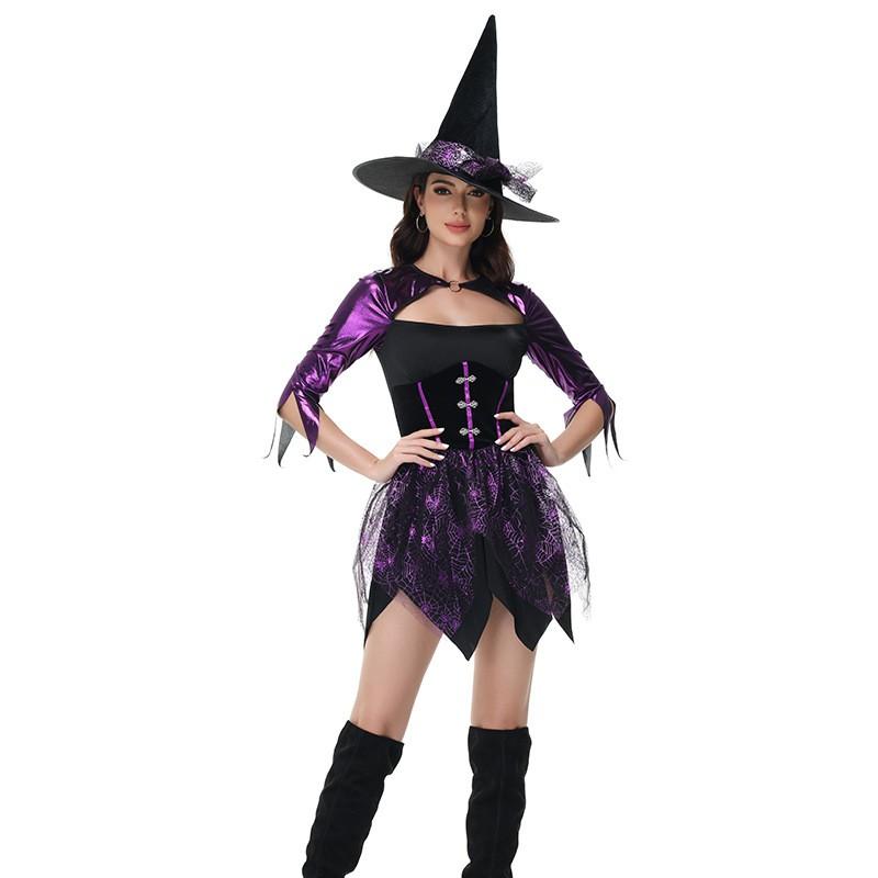 Halloween Witch Costume Sexy Role Play Outfit Party Cosplay Devil Themed Event