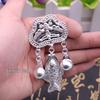 Miao Ethnic Silver Pendants & Handmade Hanfu Hairpin Accessories with Sesame Bells